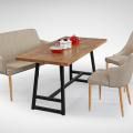 [Debbie Dining Bench, Anderson Dining Table, Beatrice Sidechair & Corine Armchair]